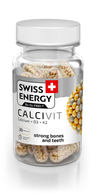 Swiss Energy Витамини за силни кости и зъби 30 капсули