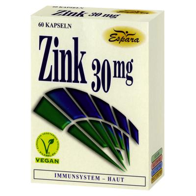 Цинк 30 мг растителни капсули х 60