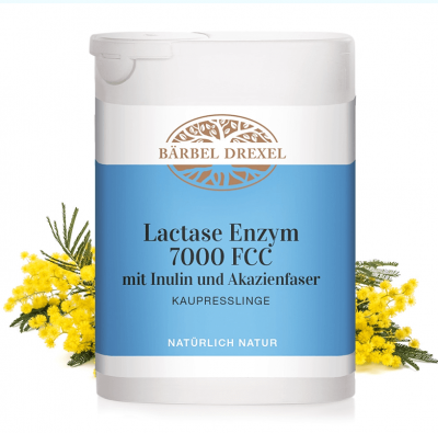 Barbel Drexel Lactase Enzym 7000 FCC mit Inulin und Akazienfaser Лактазен ензим 75 дъвчащи таблетки