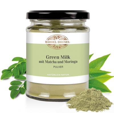 Barbel Drexel Green Milk mit Matcha und Moringa Pulver Зелено мляко с матча и моринга Пудра 120гр