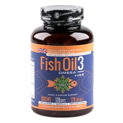 Fish Oil 3: Омега 3 + Витамин Е - 60/90/120 софтгел капсули