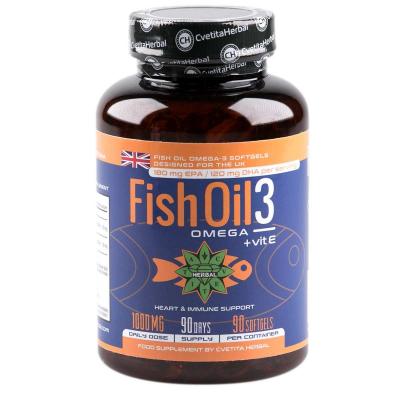 Fish Oil 3: Омега 3 + Витамин Е - 60/90/120 софтгел капсули