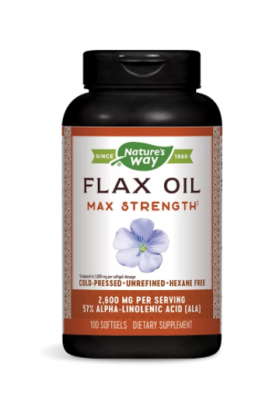 Flax Oil 57% ALA/ Ленено масло 1300 mg х 100 софтгел капсули