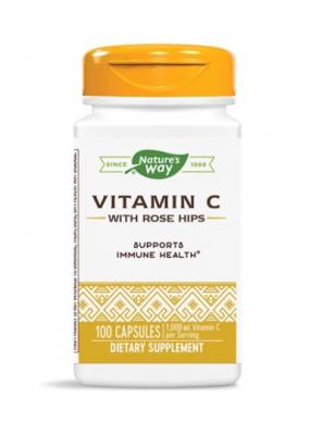 Vitamin C with Rose Hips/ Витамин С 500 mg & Шипка х 100 капсули