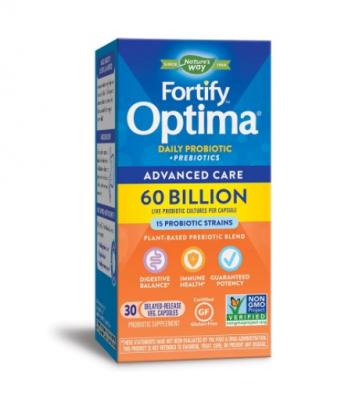Fortify™ Optima® Probiotic Advanced Care/ Фортифай™ Оптима® 15 щама, 60 млрд. активни пробиотици х 30 капсули