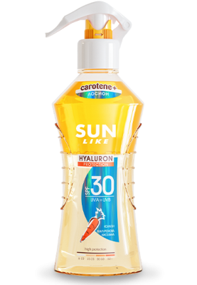 Sun Like слънцезащитен двуфазен лосион Hyaluron protect SPF30 200мл