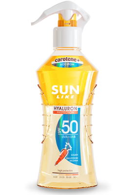 Sun Like слънцезащитен двуфазен лосион Hyaluron protect SPF50 200мл
