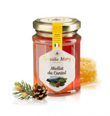 Miellat du Cantal Пчелен мед (Медена роса) от борови иглички от областта Кантал, Франция 230гр