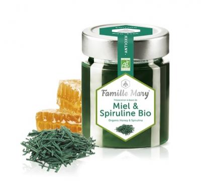 Miel & Spiruline Bio / Organic Honey and Spirulina Био акациев мед + спирулина 170гр