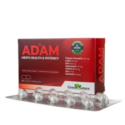 Green Nature Адам Мъжко здраве и потентност х 30 капсули