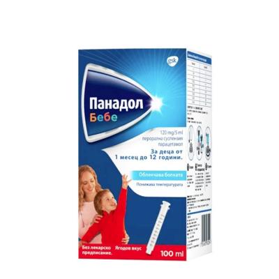 Панадол бебе суспензия 120 mg/5 ml 100 мл