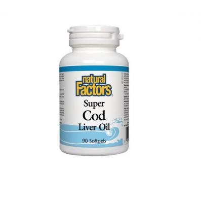 Natural Factors Черен дроб на треска (масло) 1100 mg х 90 софтгел капсули