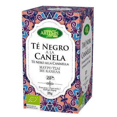 Черен чай с канела, БИО x 20 филтърни пакетчета, 28 g