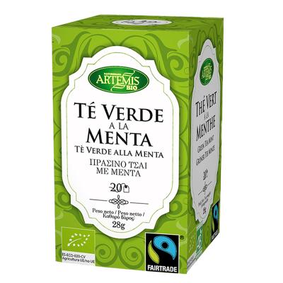 Зелен чай с мента, БИО x 20 филтърни пакетчета, 28 g