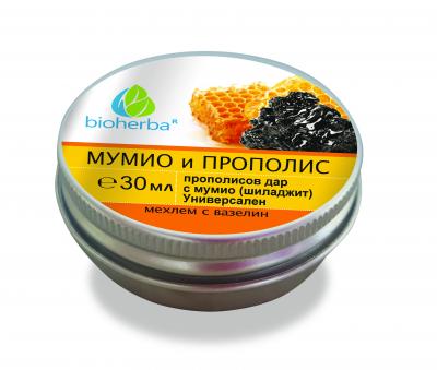 Биохерба Мумио и Прополис мехлем с вазелин х 30мл.