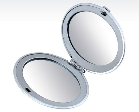 Огледало овал алуминий - акрилни кристали