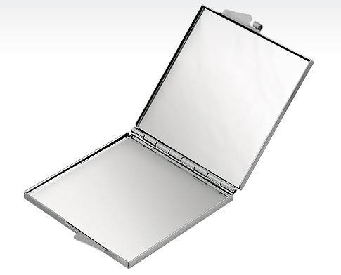 Огледало квадратно никел - акрилни кристали