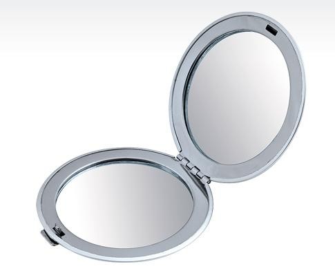 Огледало кръгло алуминий - акрилни кристали