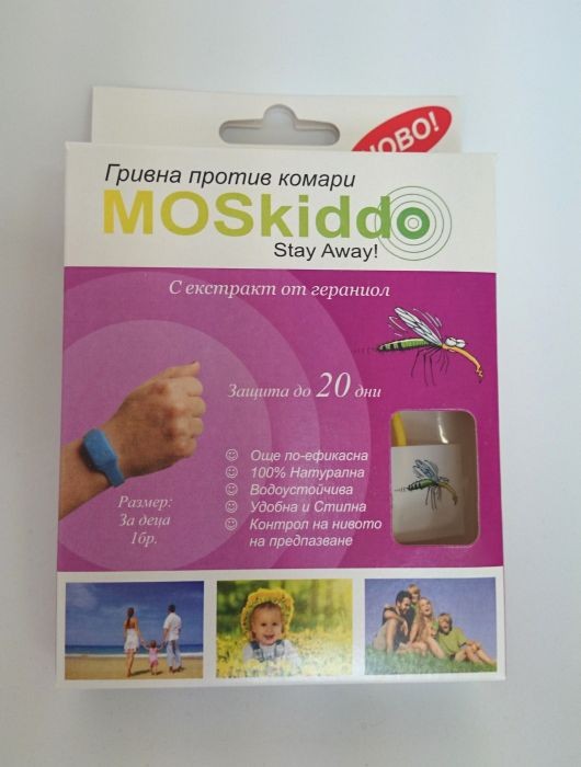Гривна против комари за деца MOSkiddo