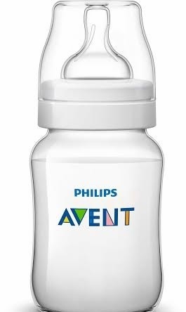 Шише за хранене Avent Classic 260ml + Биберон SLOW / 2д. - 1м+ /