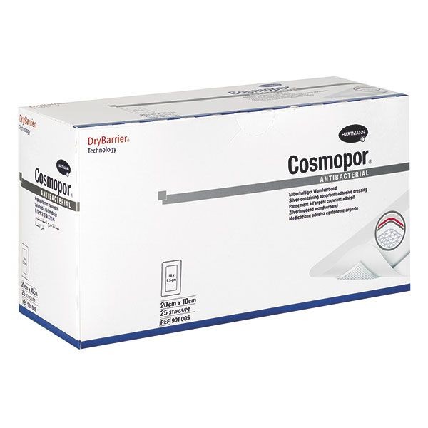 ПРЕВРЪЗКА Cosmopor Antibacterial стерилна,антибактериална 20см/10см х 25, ХАРТМАН