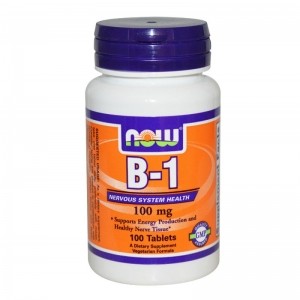 Витамин B-1 (Thiamine) 100мг Now Foods