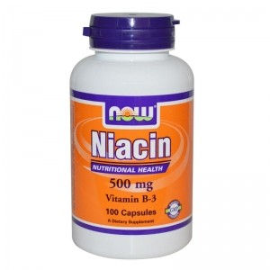 Витамин B-3 (Niacin) 500 мг Now Foods
