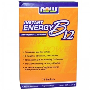 Витамин B12 Instant Energy Now Foods 75 пакета