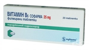 Витамин B6 20 тaбл. x 25мг