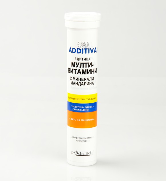 Мултивитамини с минерали, с вкус на мандарина Additiva