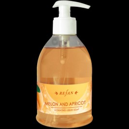 Хидратиращ течен сапун с аромат на пъпеш и кайсия Refan