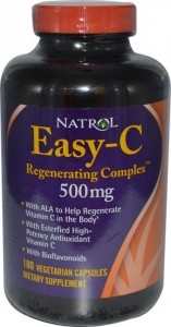 Силен антиоксидант Natrol Easy-C 500mg+Citrus Bios+B+Zinc -Time Release 120+ 60 tabs