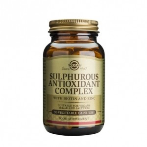 Sulphurous Antioxidant Complex ( сяра) 90 веган капсули Солгар