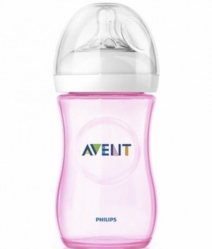 Шише за хранене Natural 260ml PP + Биберон Slow с 2д./1м+/