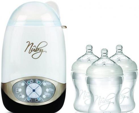 Дигитален нагревател и стерилизатор Deluxe 2 в 1+ подарък три шишета 210 мл.