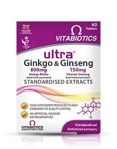 Ултра гинко + жен шен vitabiotics