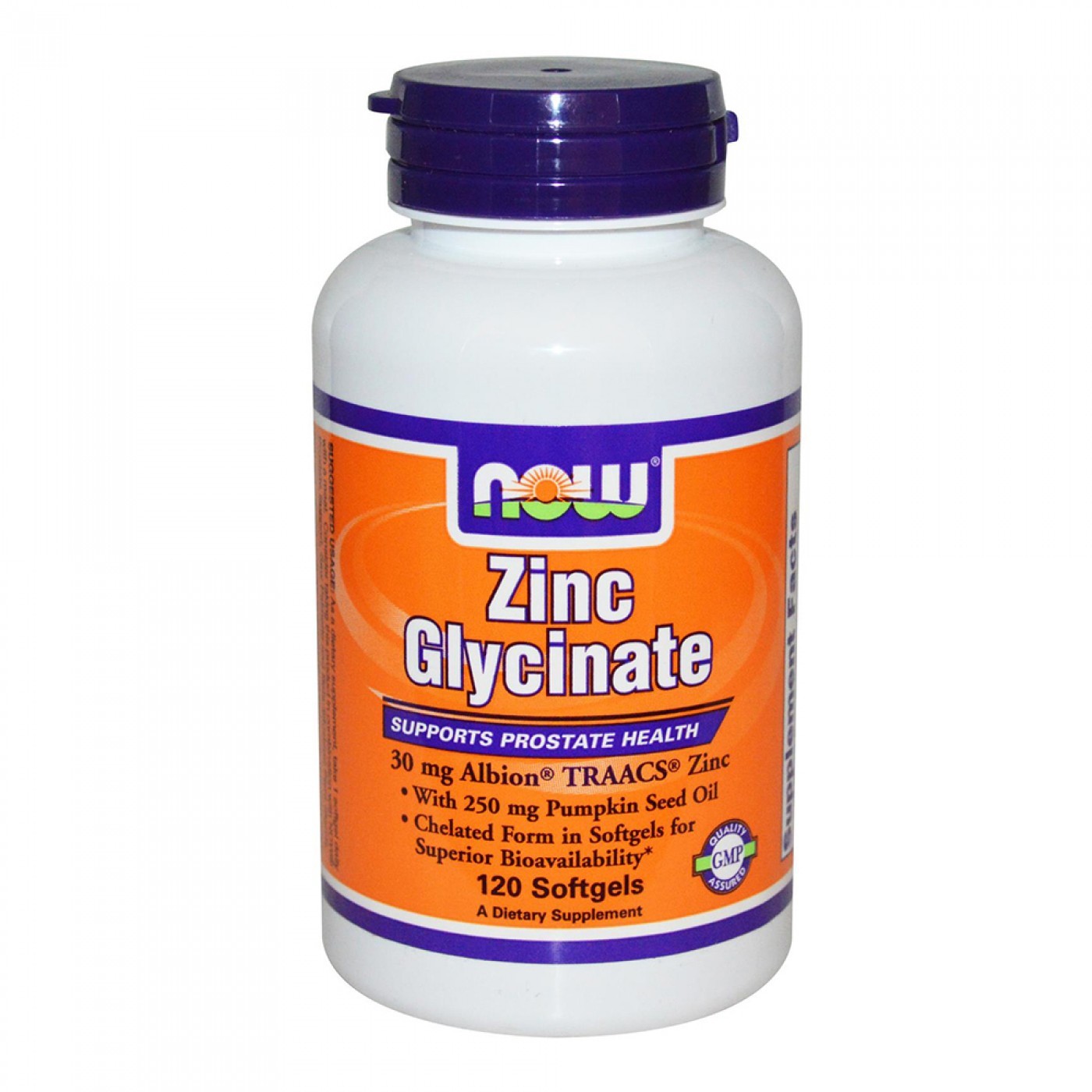 Now foods zinc glycinate 30 мг
