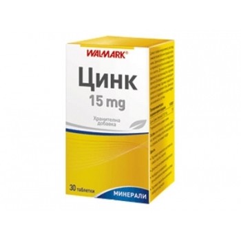 Walmark цинк 15 мг. х 30 таблетки