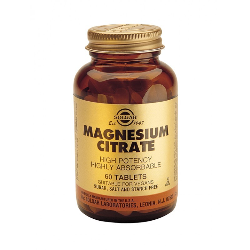 Солгар magnesium citrate (магнезиев цитрат)200mg