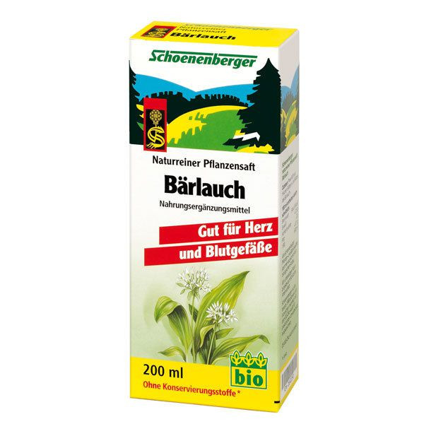 Schoenenberger Био сок от див чесън (левурда)  200мл.
