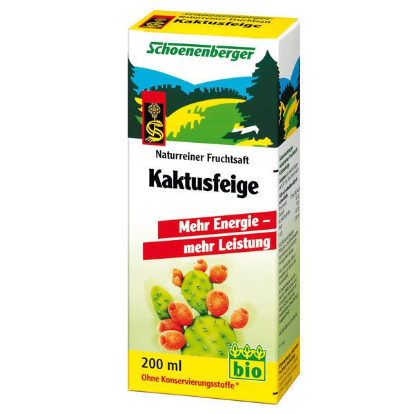 Schoenenberger Био сок от кактусова смокиня 200 мл.
