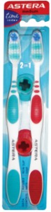 Четка за зъби Astera Time Index 2 in 1 Medium