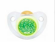 Бибeрон залъгалка каучук 0-6 месеца нощ и ден, светеща