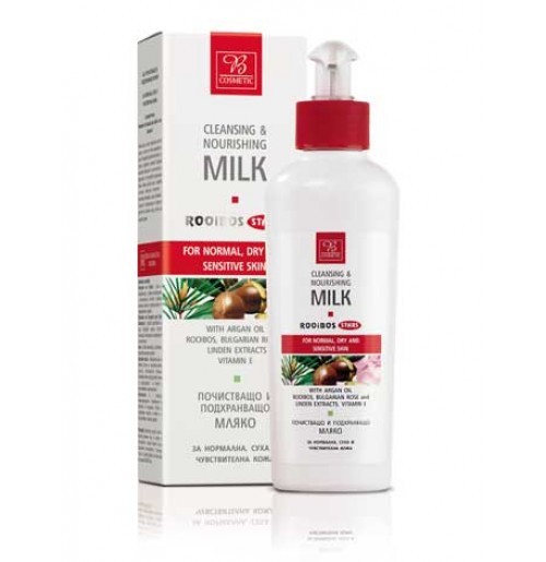 Bodi Beauty Ройбос Стар Почистващо и подхранващо мляко 230мл