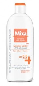 Mixa Anti-Dryness Мицеларна вода за суха и чувствителна кожа 400мл