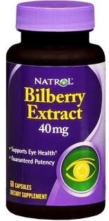 Natrol Bilberry 40mg 60 caps , екстракт от черна боровинка