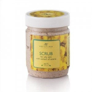 Hristina Пилинг за лице с Акация - за мазна кожа 200мл