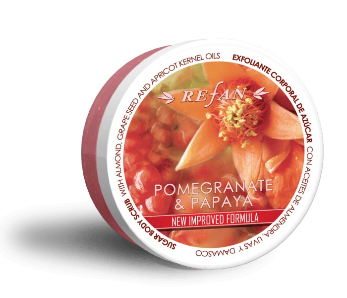 Ексфолиант за тяло с нар и папая Refan
