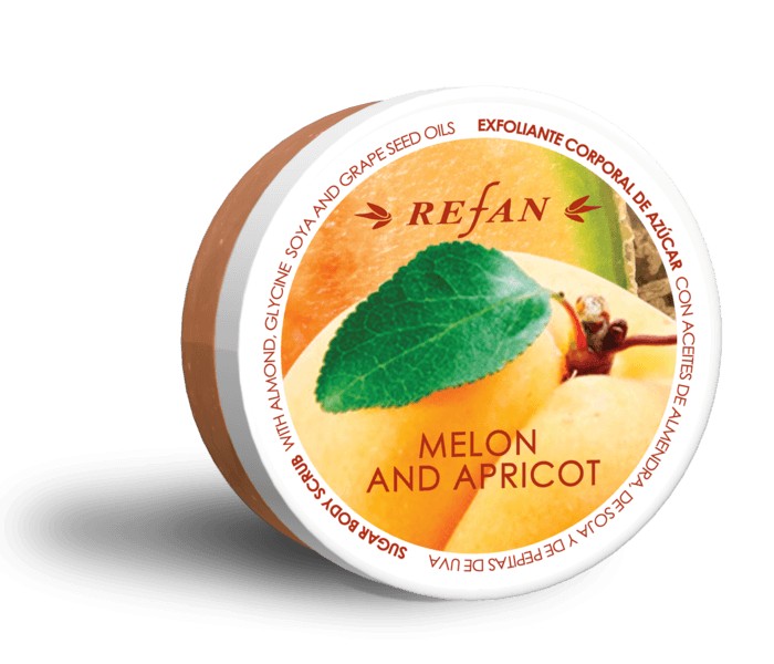 Ексфолиант за тяло с пъпеш и кайсия Refan