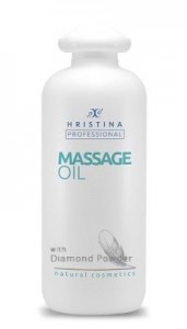 Hristina Масажно масло за тяло с Диамантена прах 500мл